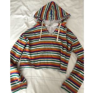 Colorful Cropped Hoodie